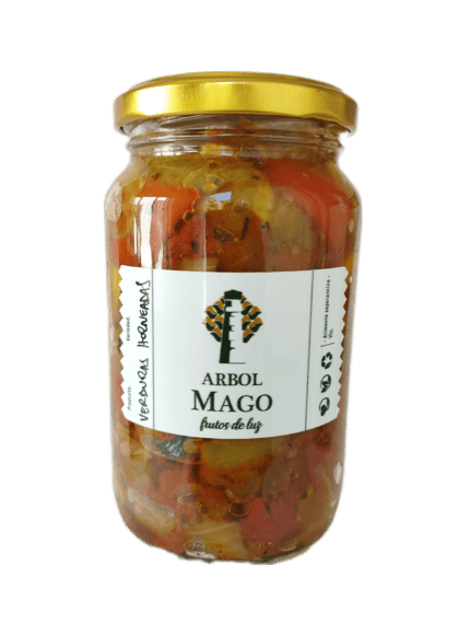 Verduras horneadas (cebollas, tomates, morrones y zanahorias) x 360cc.