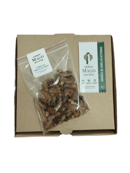 GRANOLA de semillas activadas - Bolsita minibreak x50grs x8unid. en cajita