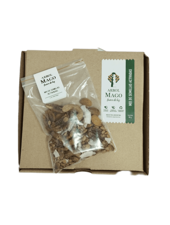 Mix de semillas activadas - Bolsita minibreak x50grs x8unid. en cajita