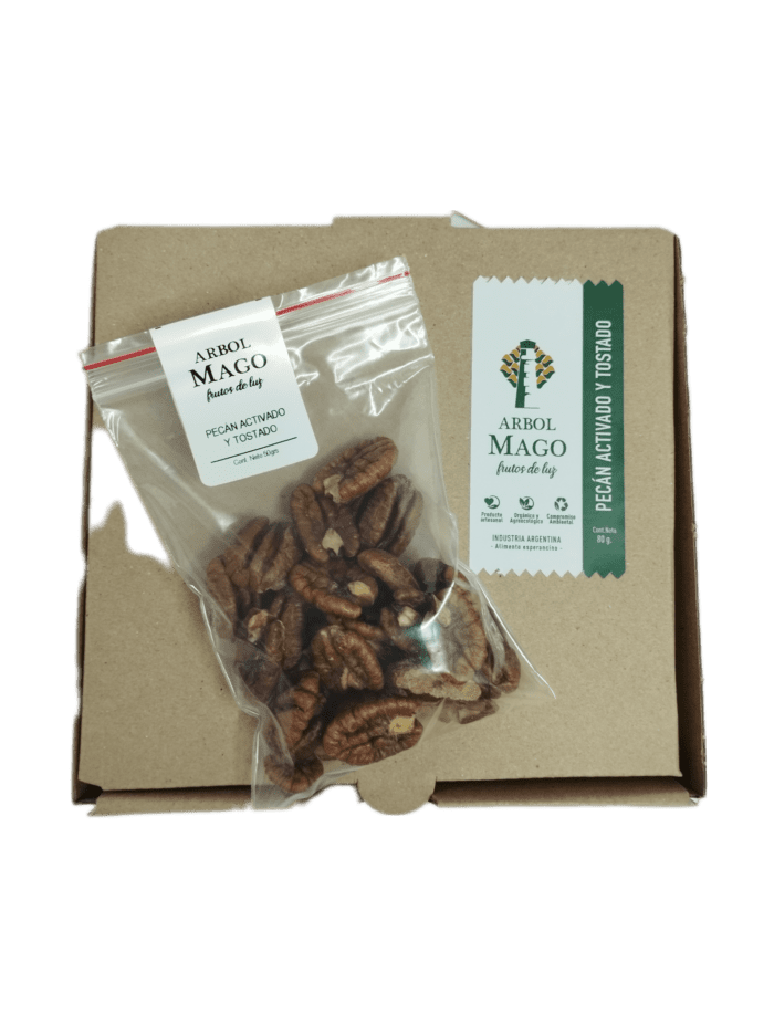 Pecán pelado activado - Bolsita minibreack x50grs x8unid en cajita