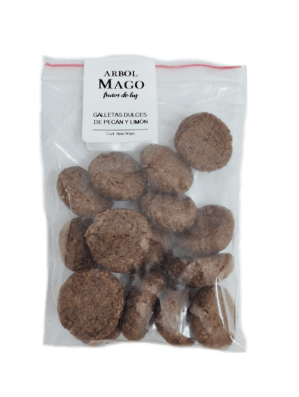 Galletas dulces de pecán y limón - Bolsita minibreak x50grs