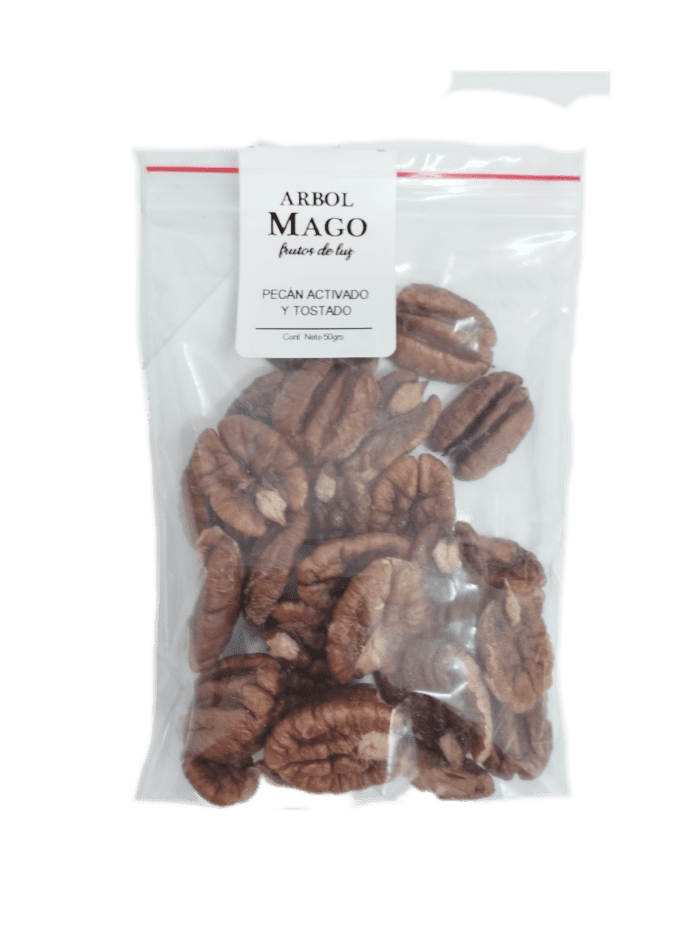 Pecán pelado activado - Bolsita minibreak x50grs x10unid. sueltas