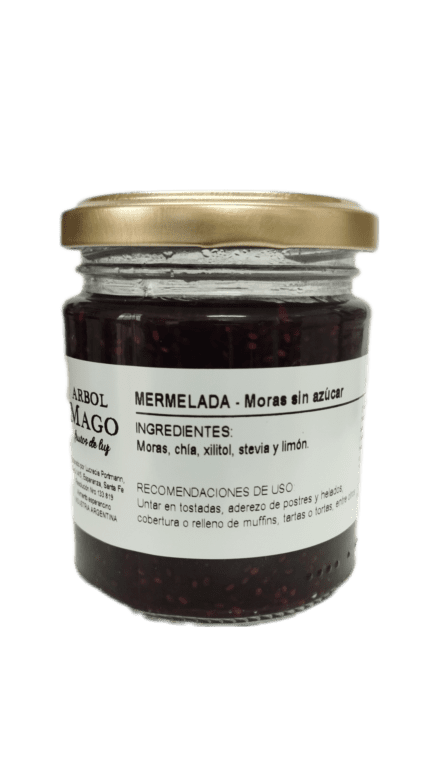 Mermelada de frutas sin azúcar x220cc (pera, mandarina y lino dorado)